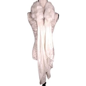 Faux Fur Detachable Scarf NWOT